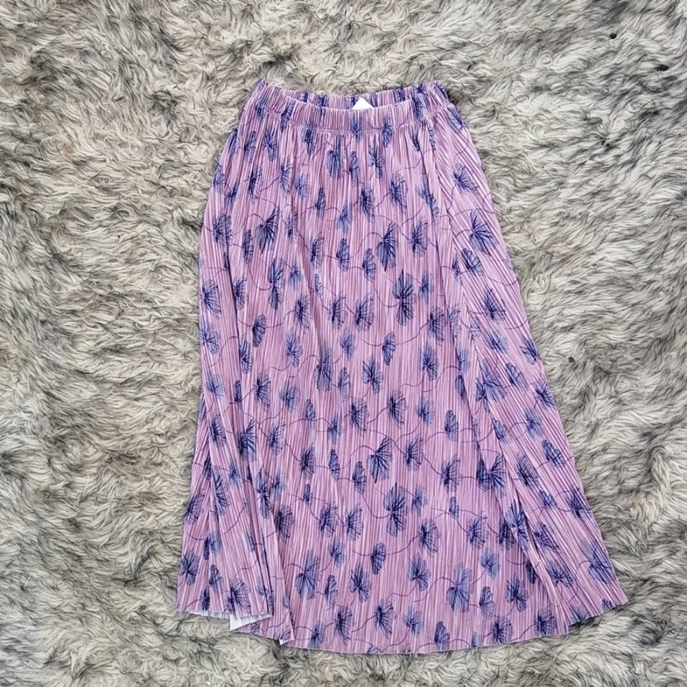 Purple floral midi skirt by silence + noise - Picture 2 of 2